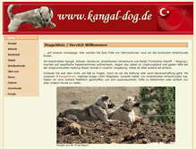 Tablet Screenshot of kangal-dog.de